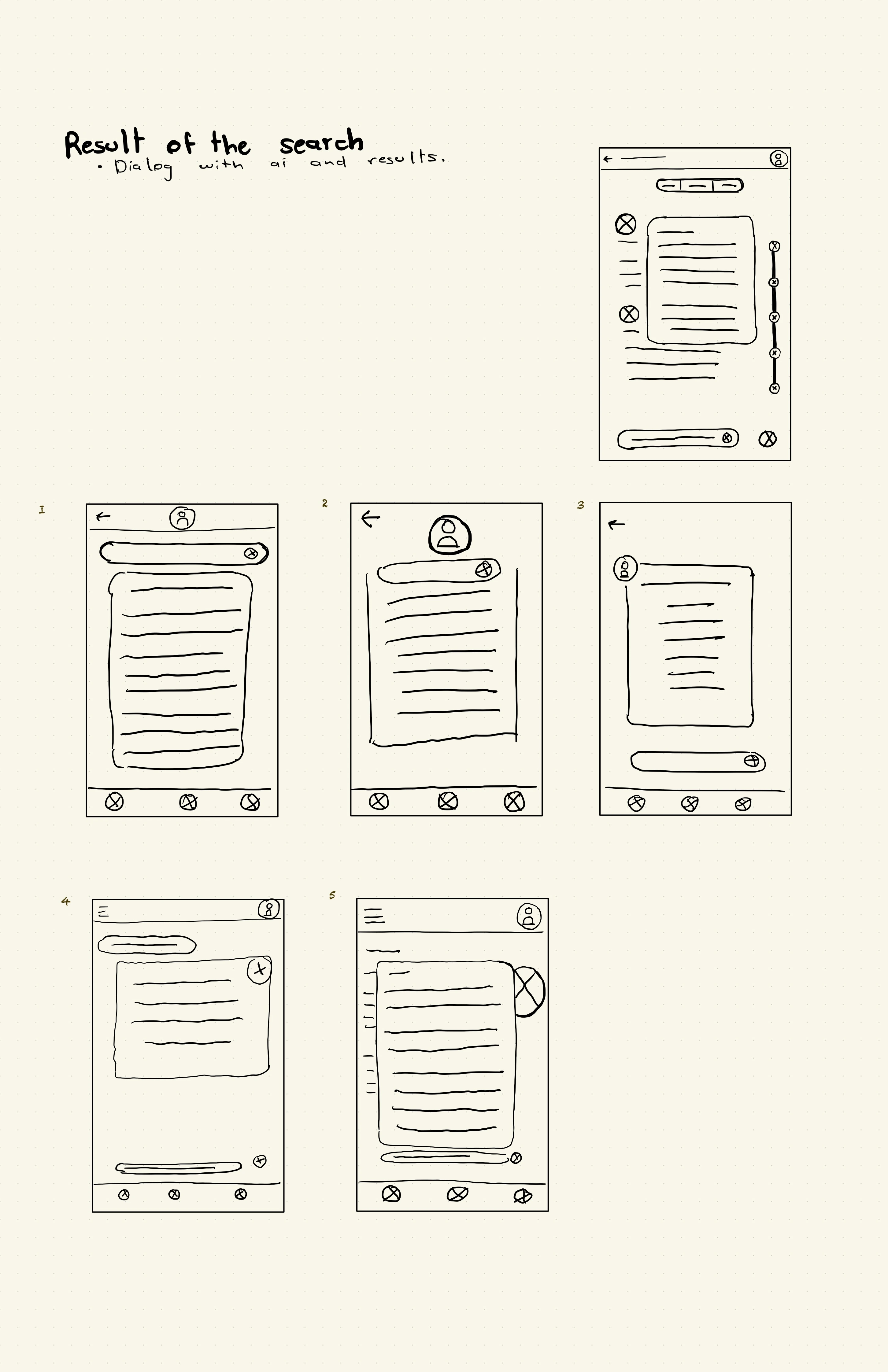 Search Results wireframe